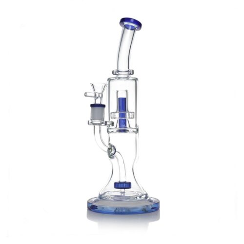12 Inch Double Perc Bong with UFO & Showerhead Percs