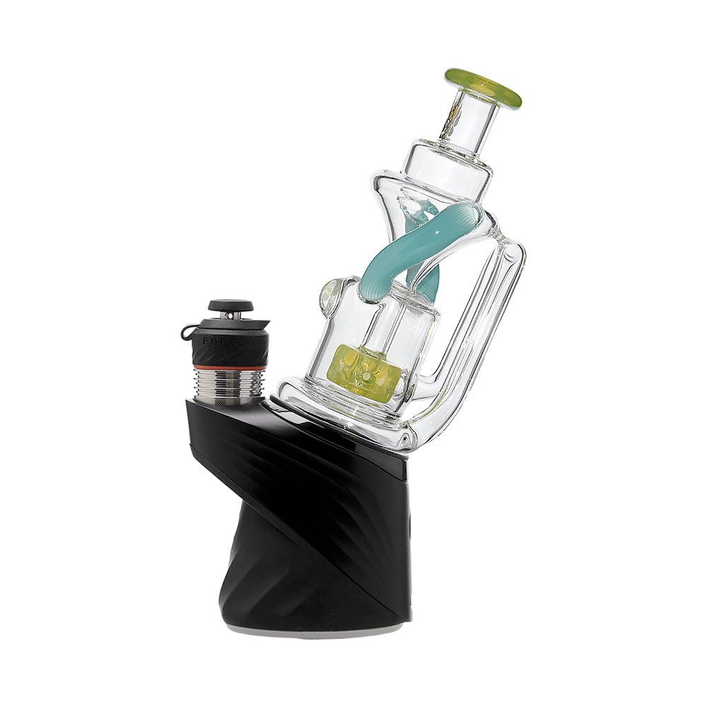 Puffco Peak Recycler Glass Contrasting Color Accent Design