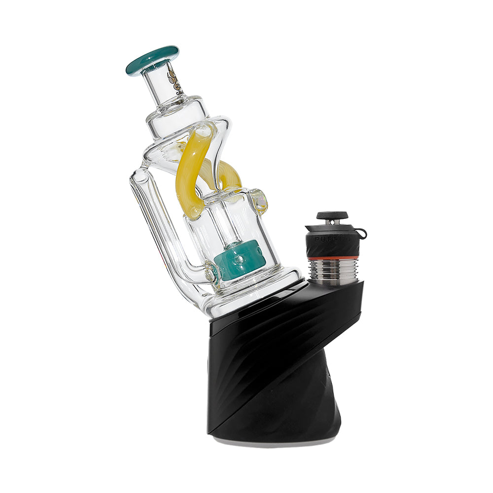 Puffco Peak Recycler Glass Contrasting Color Accent Design