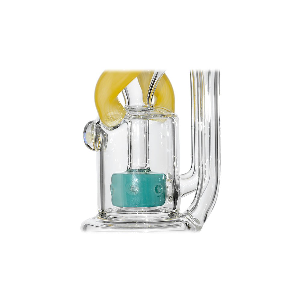 Puffco Peak Recycler Glass Contrasting Color Accent Design