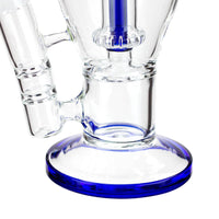 13" AQUA Glass 2-in-1 Sowerhead Percolator Glass Bong - INHALCO
