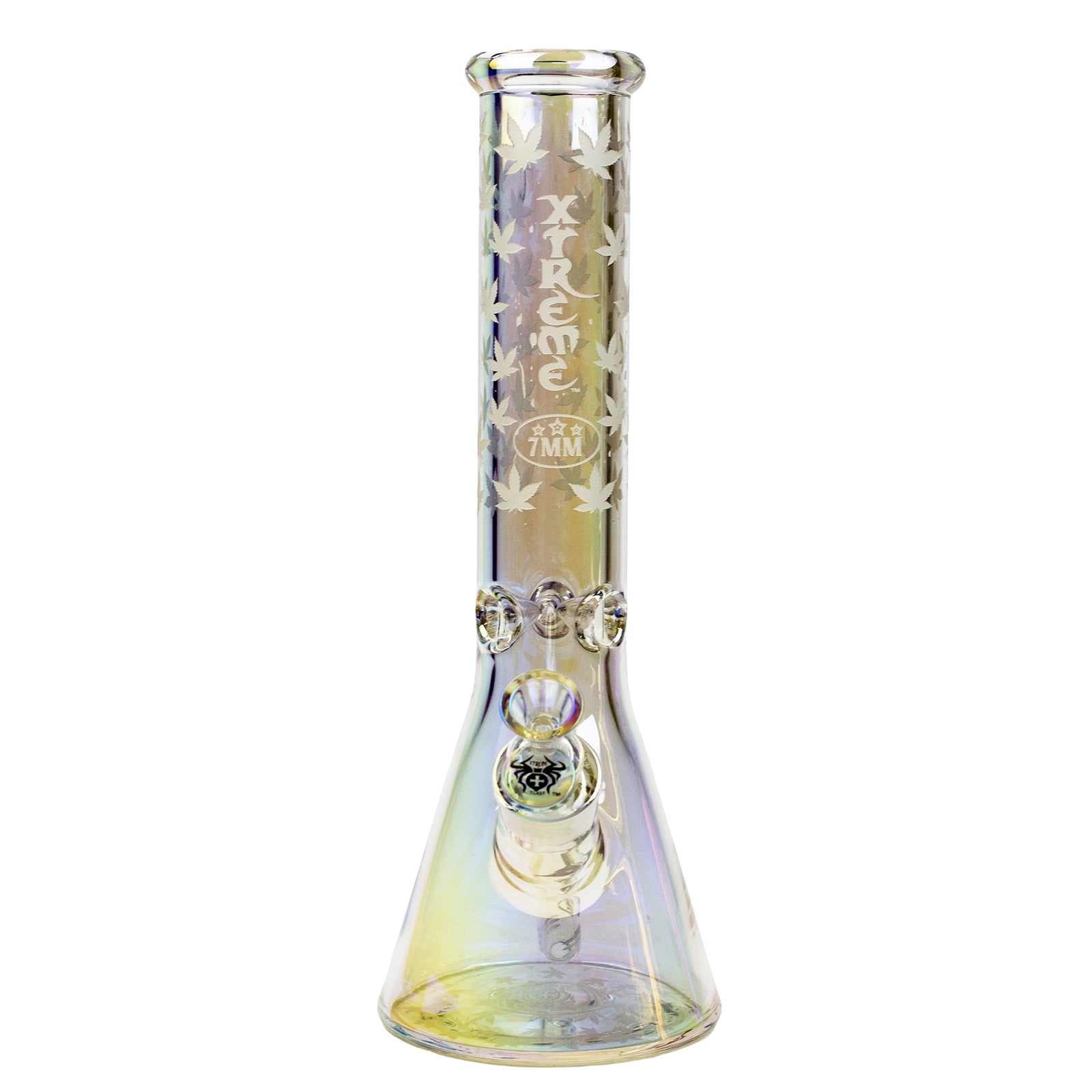 13&quot; Electroplated Glass Beaker Water Pipe