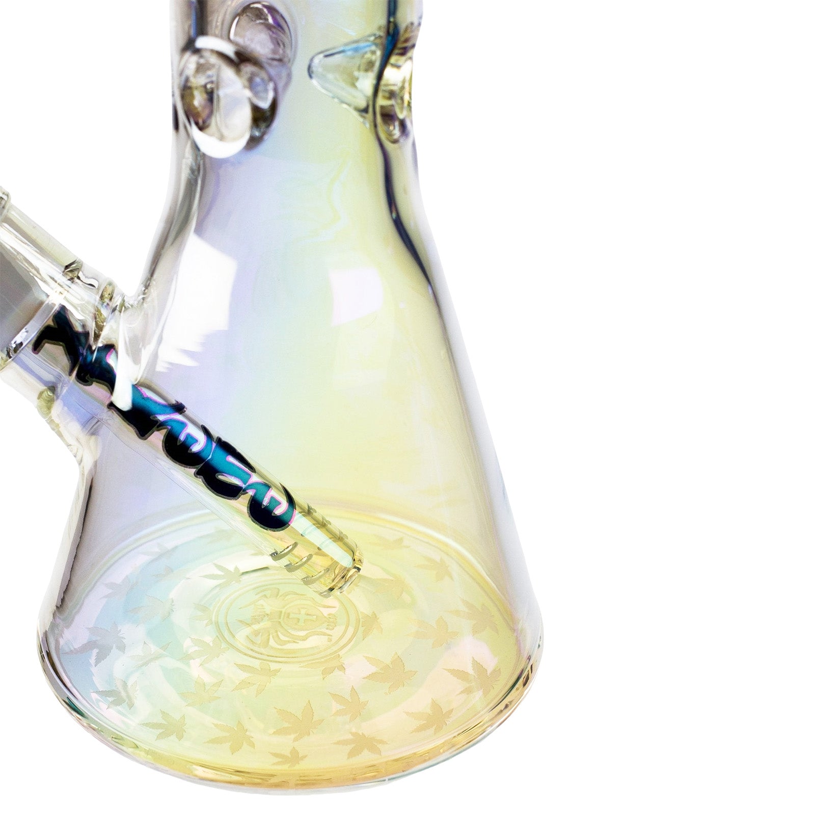 13&quot; Electroplated Glass Beaker Water Pipe