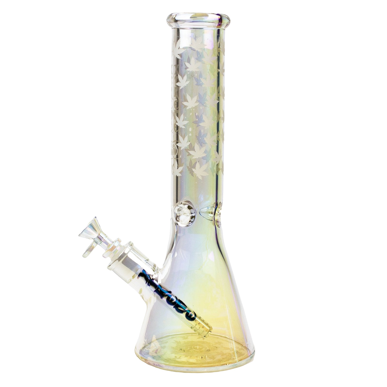 13&quot; Electroplated Glass Beaker Water Pipe