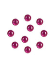 6mm Ruby Terp Pearls 10Pcs