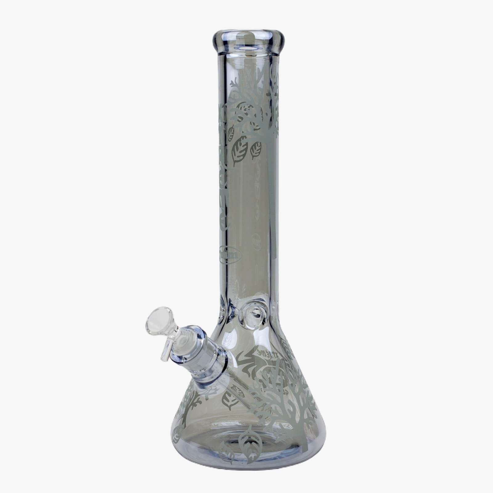 14&quot; XTREME Glass 7 mm Tree of life Electroplated Glass Beaker Bong