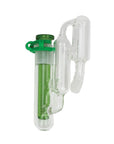 Glass Recycler Ash Catcher with Downstem in green