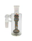 Colorful Swirl Ash Catcher with Showerhead Perc in Coasta