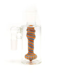 Colorful Swirl Ash Catcher with Showerhead Perc in Shoreline Color