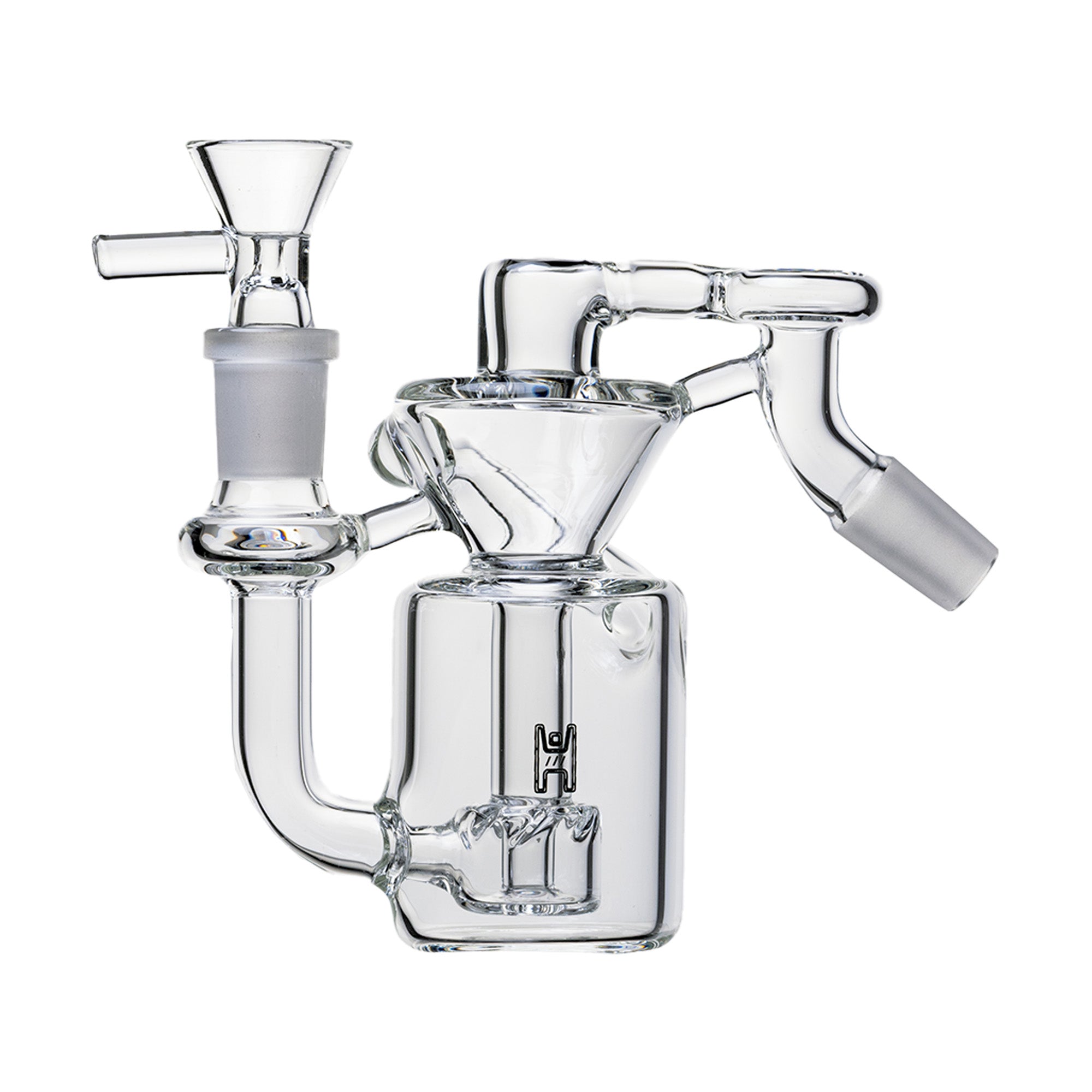 14mm Recycler Ash Catcher, Clear, 45° joint