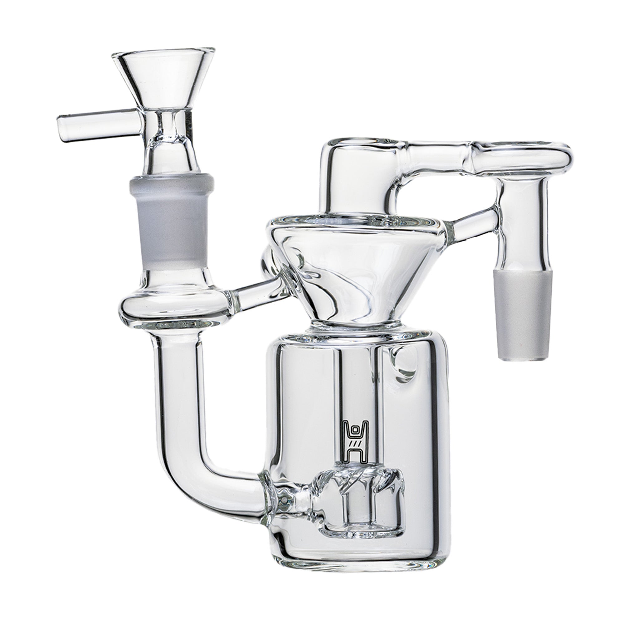 14mm Recycler Ash Catcher, Clear, 90° joint