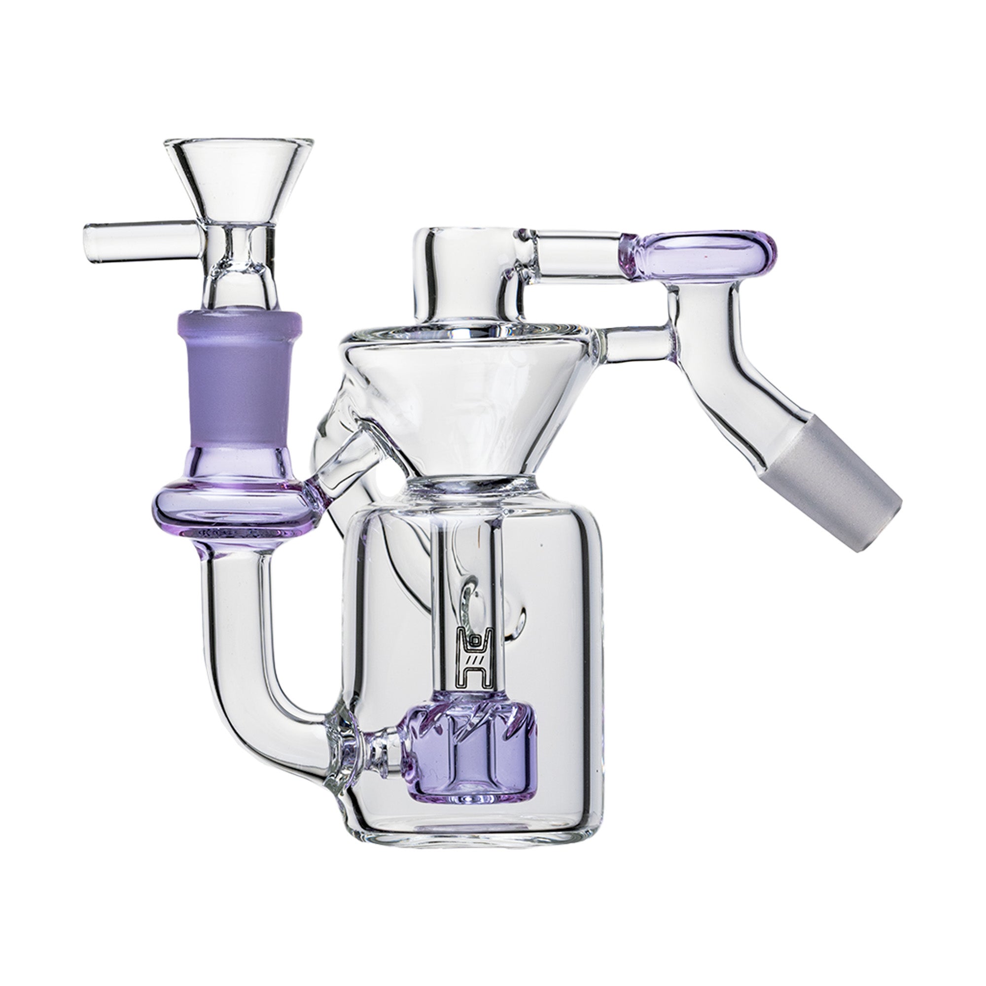 14mm Recycler Ash Catcher, Lavender, 45° joint