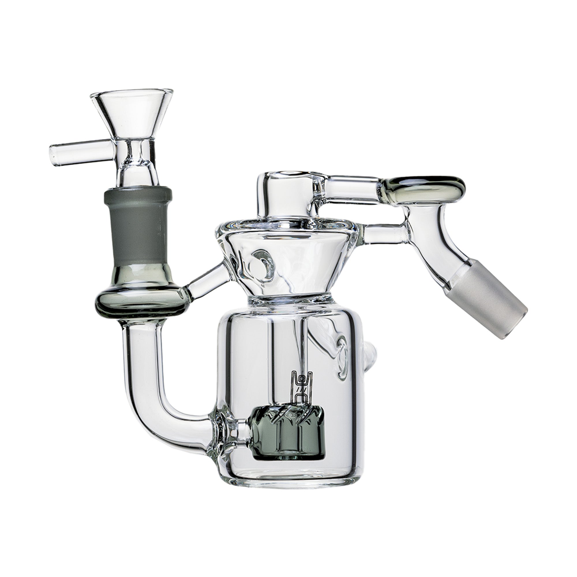 14mm Recycler Ash Catcher, Smoke, 45° joint