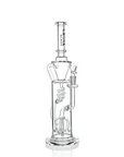 15" Scientific Glass Bong with Tree Perc & Spiral Cooling