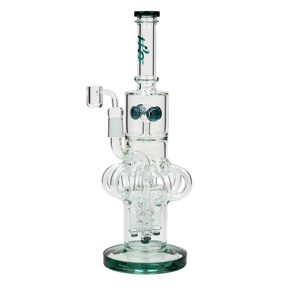 15&quot; H2O  Glass Water Recycle Bong - INHALCO