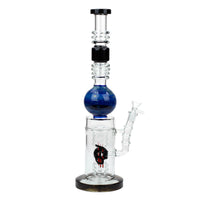 15" H2O Gold Fumed Sphere Glass Water Bong - INHALCO