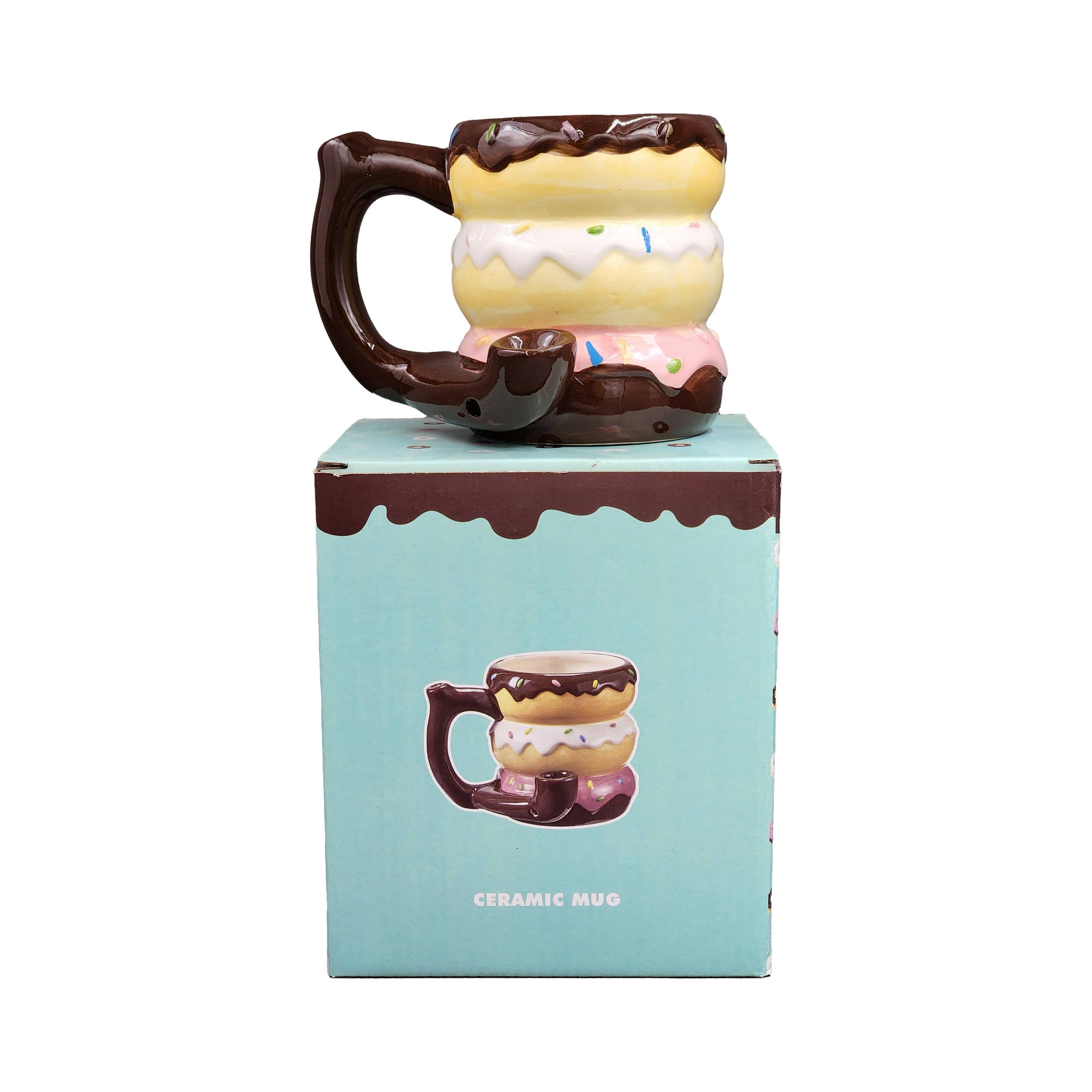 Donut Mug Pipe Novelty Coffee Mug