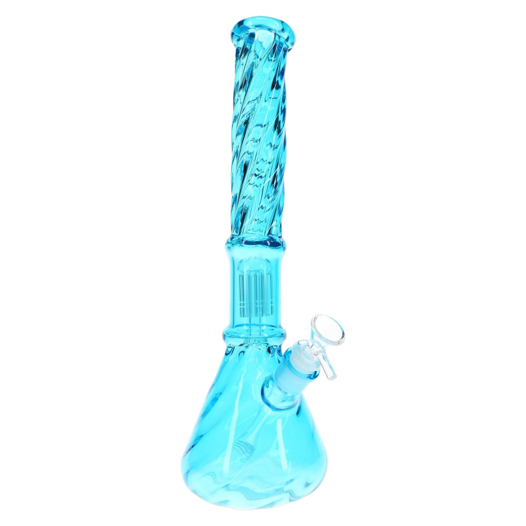 15″ Twisted Glass Beaker Bong “Tree Twist” Tree Perc