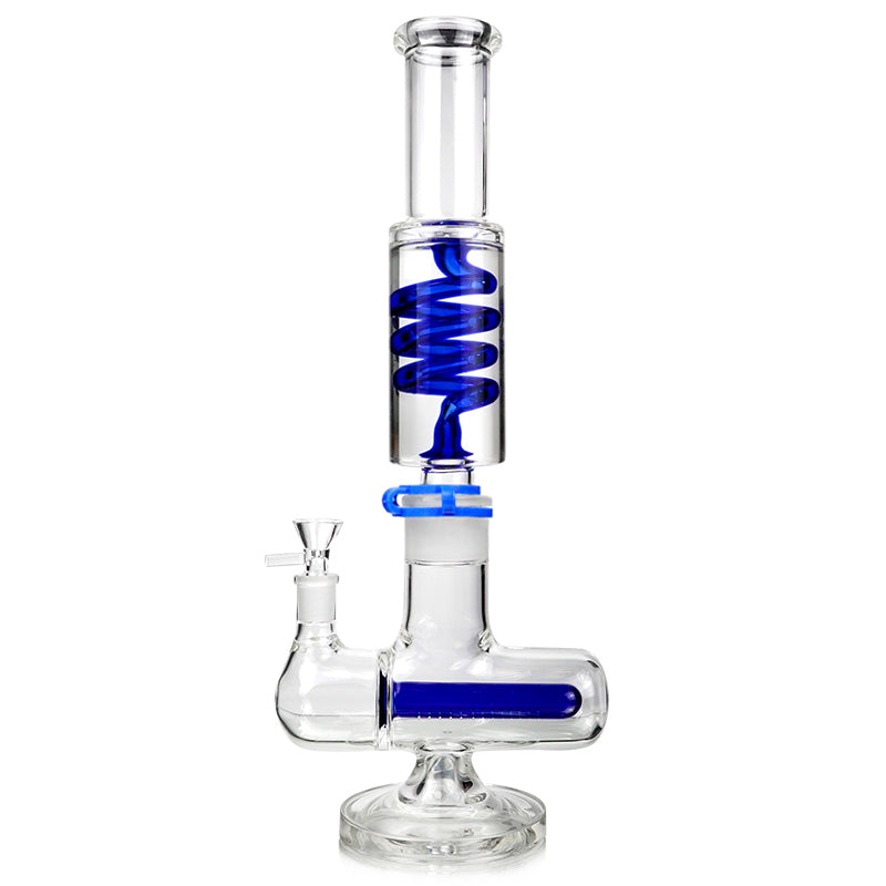 16&quot; Glycerin Coil Color Inline Bong