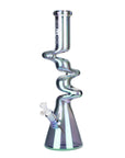 17.5" Iridescent Ripple Glass Bong