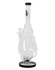 17" H2O Three Honeycomb Silnders Glass Water Recycle Bong - INHALCO