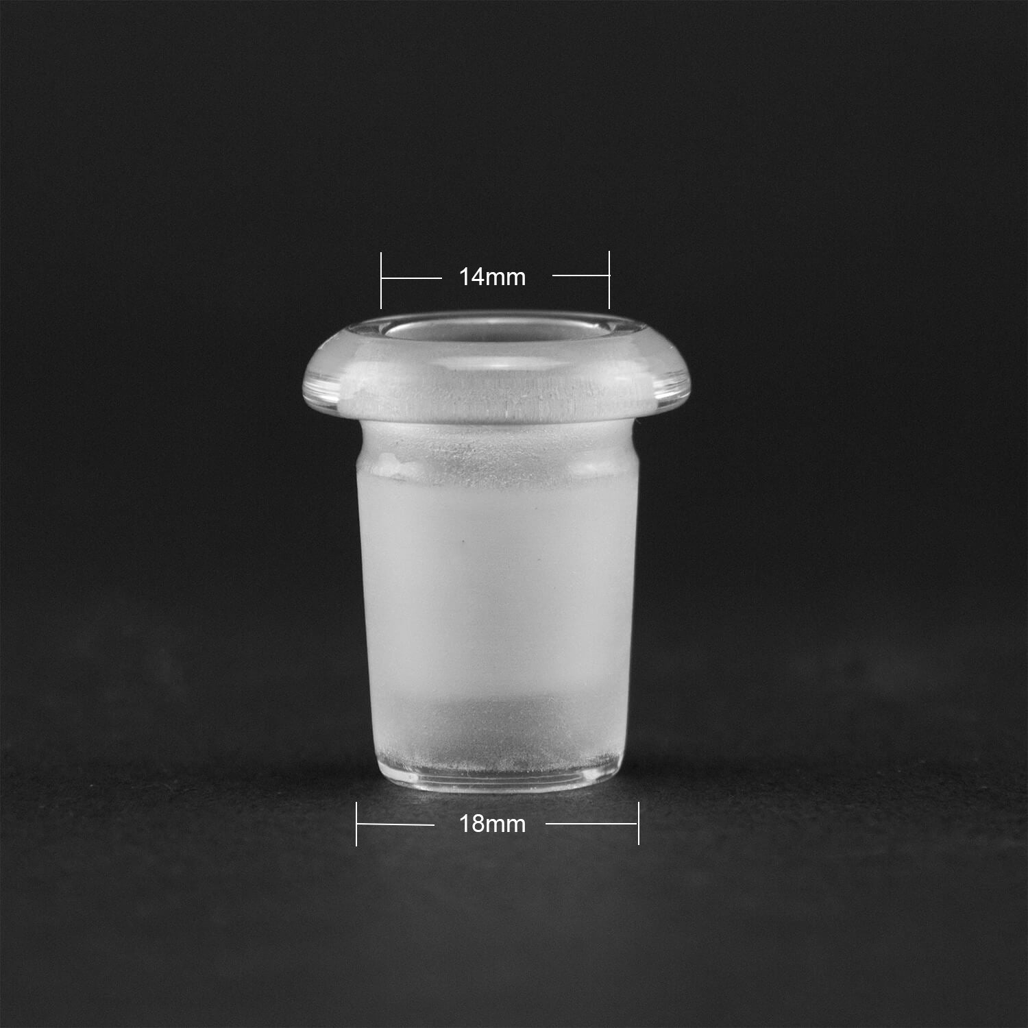 Glass Adapter 18mm Male to 14mm Female