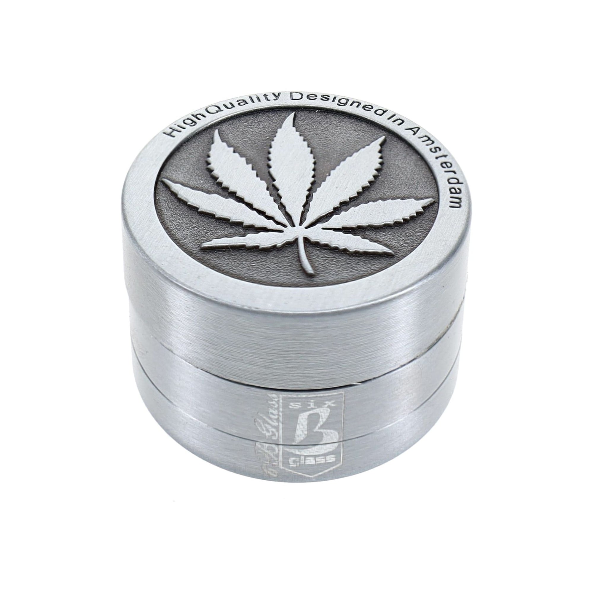 Leaf Design 3 Part Metal Herb Grinder