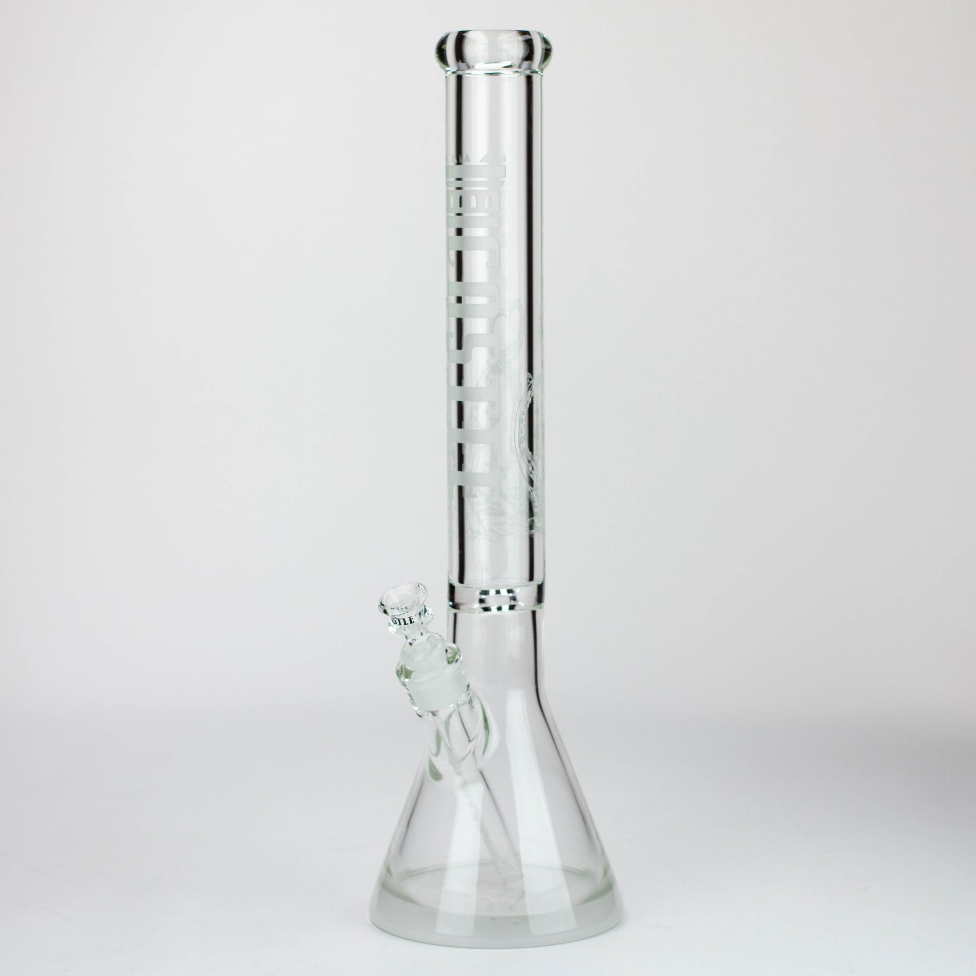 Castle Glassworks 18" Laser Etched Tube Beaker Bong_12