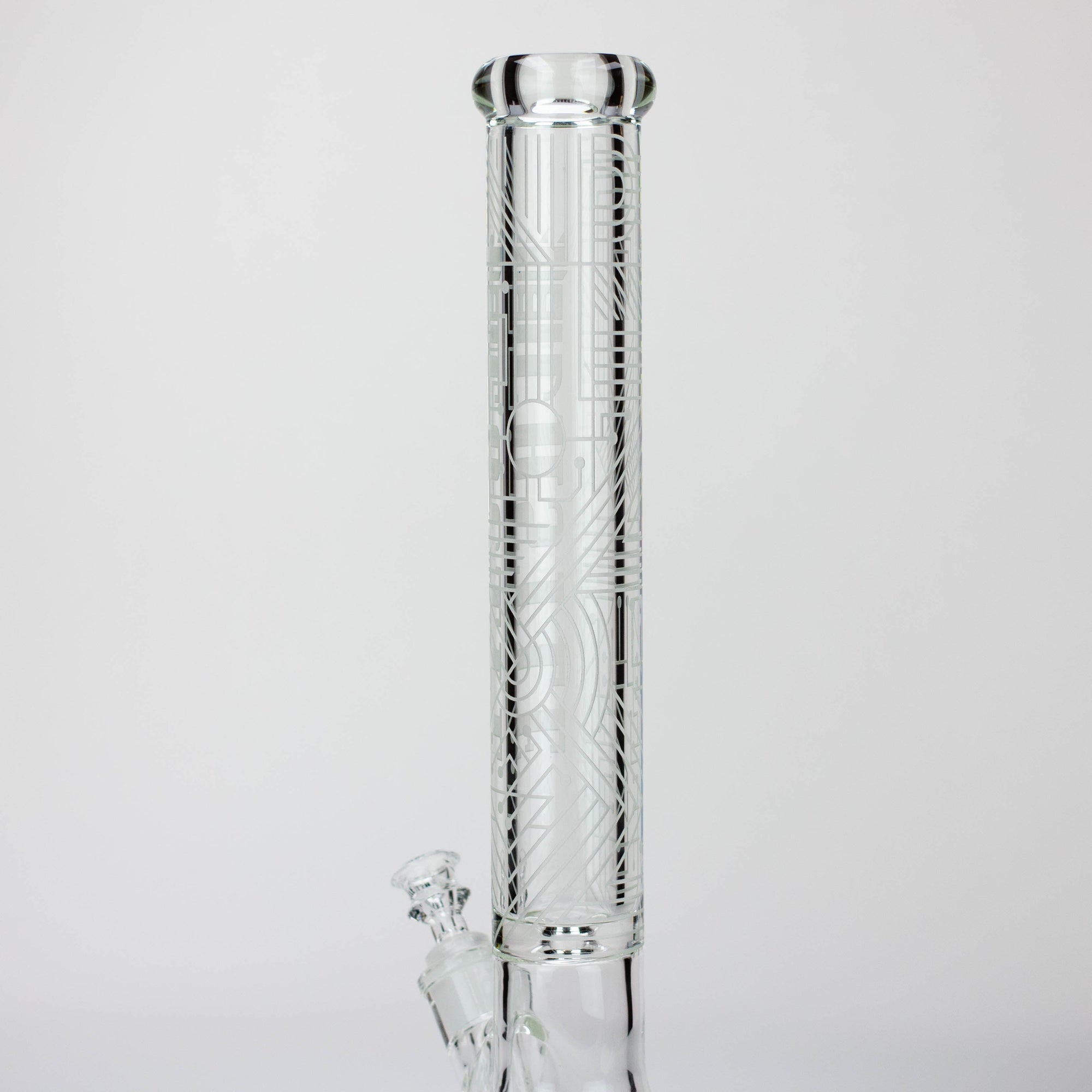 Castle Glassworks 18" Laser Etched Tube Beaker Bong_9