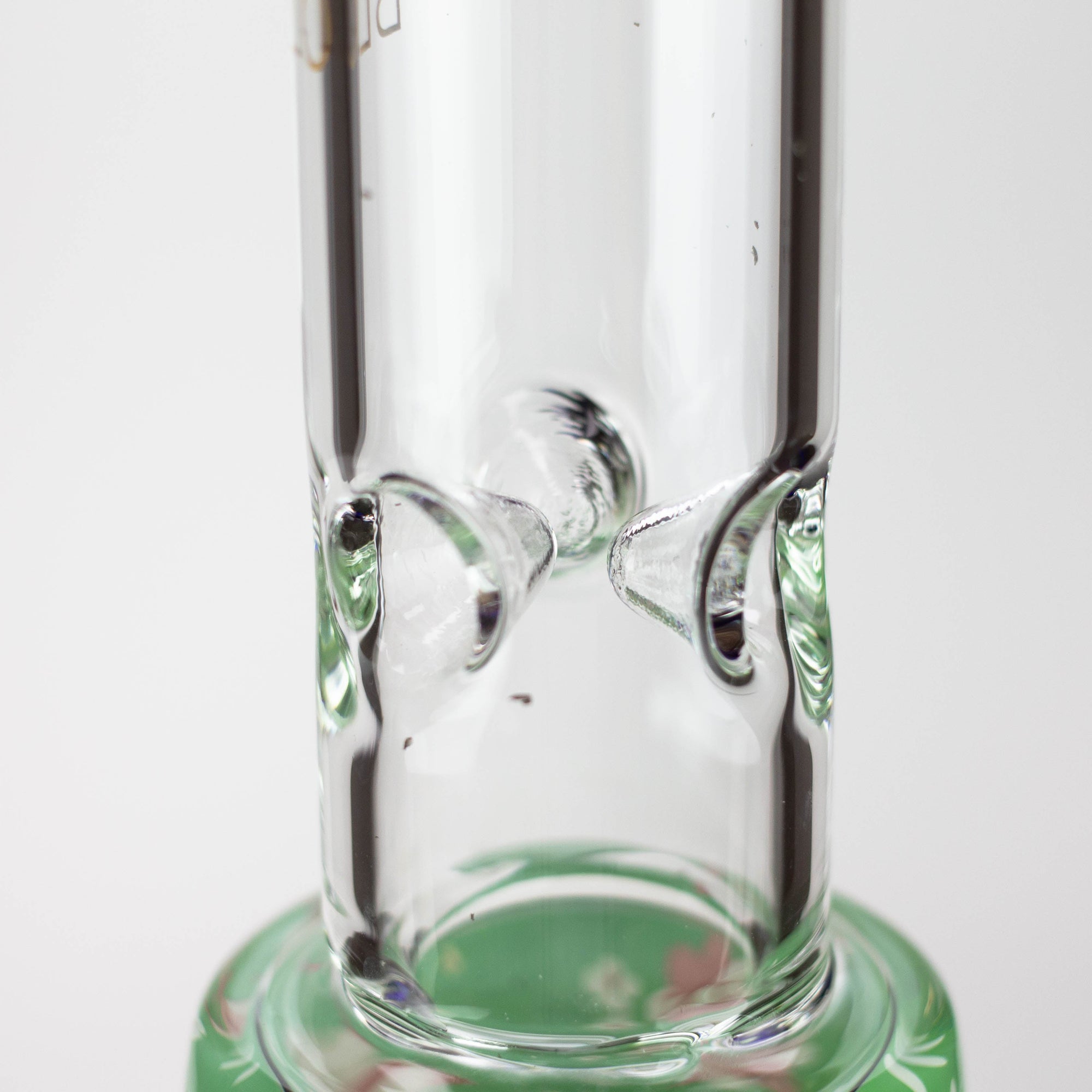 13" Flower Decal Glass Bong_3