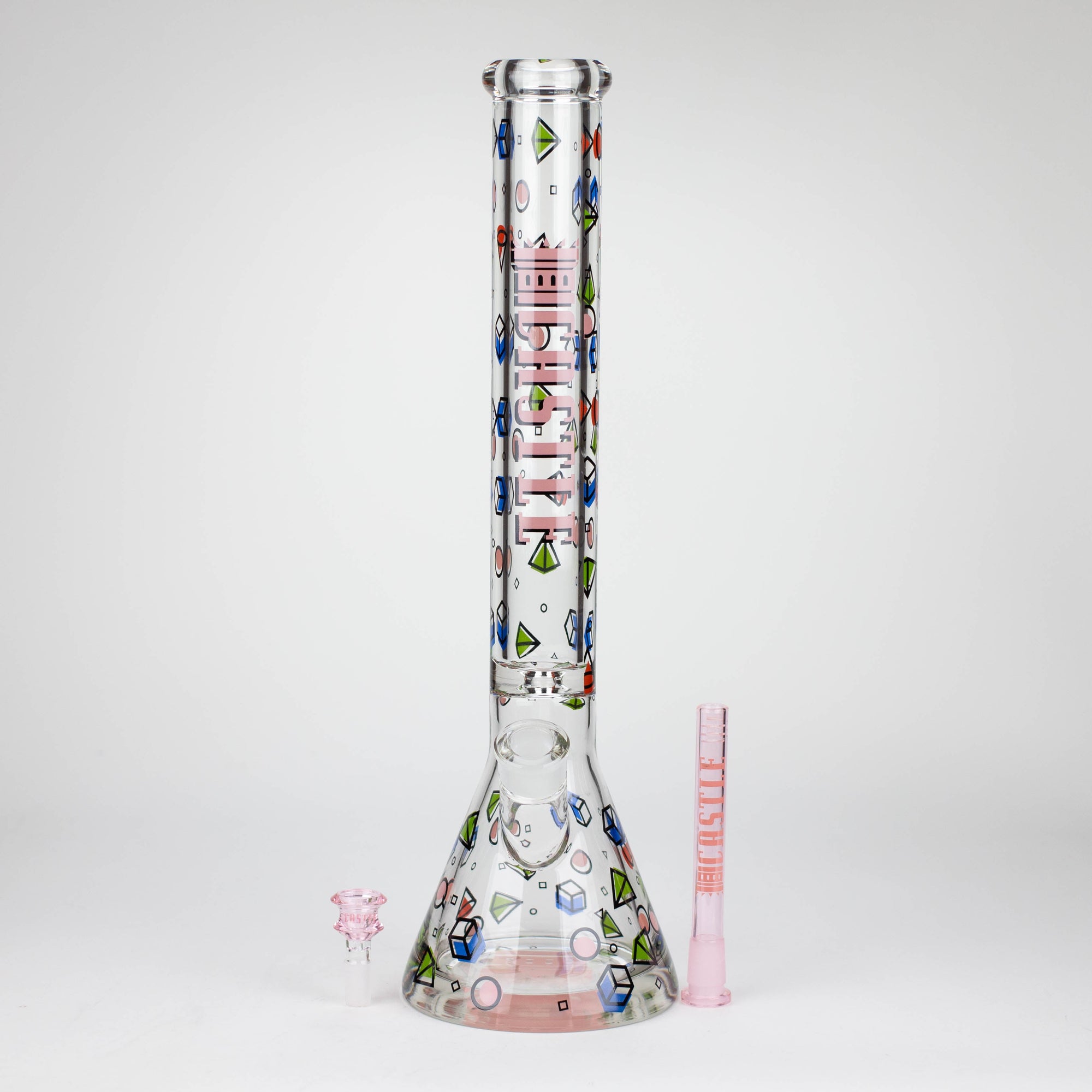 Castle Glassworks Beaker Shapes Bong 18"_1