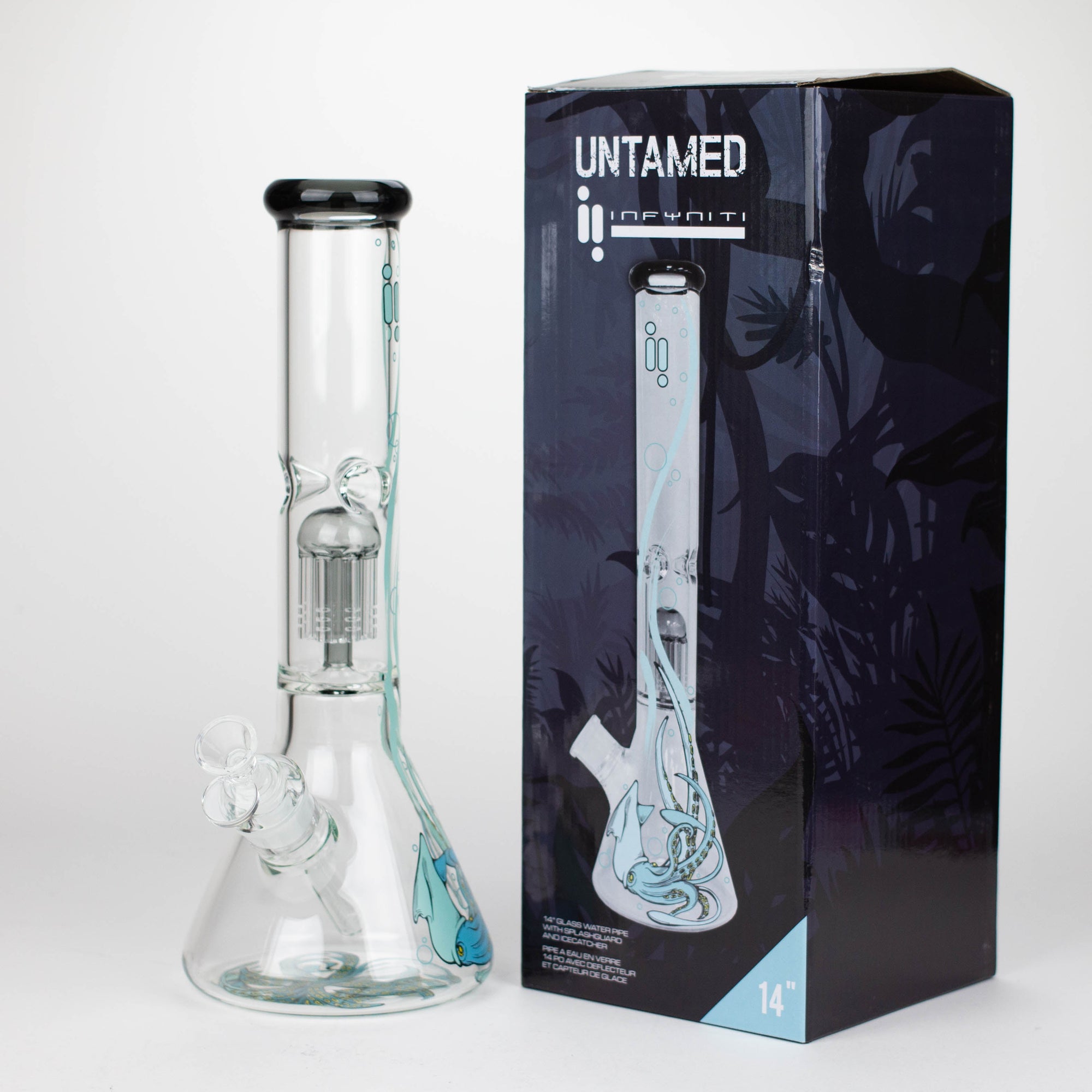 Untamed 14&quot; 7 mm Classic Beaker Bong - Octopus_6