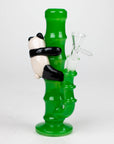 6.5" Glass Mini Bong With Panda Hanging Bamboo_2