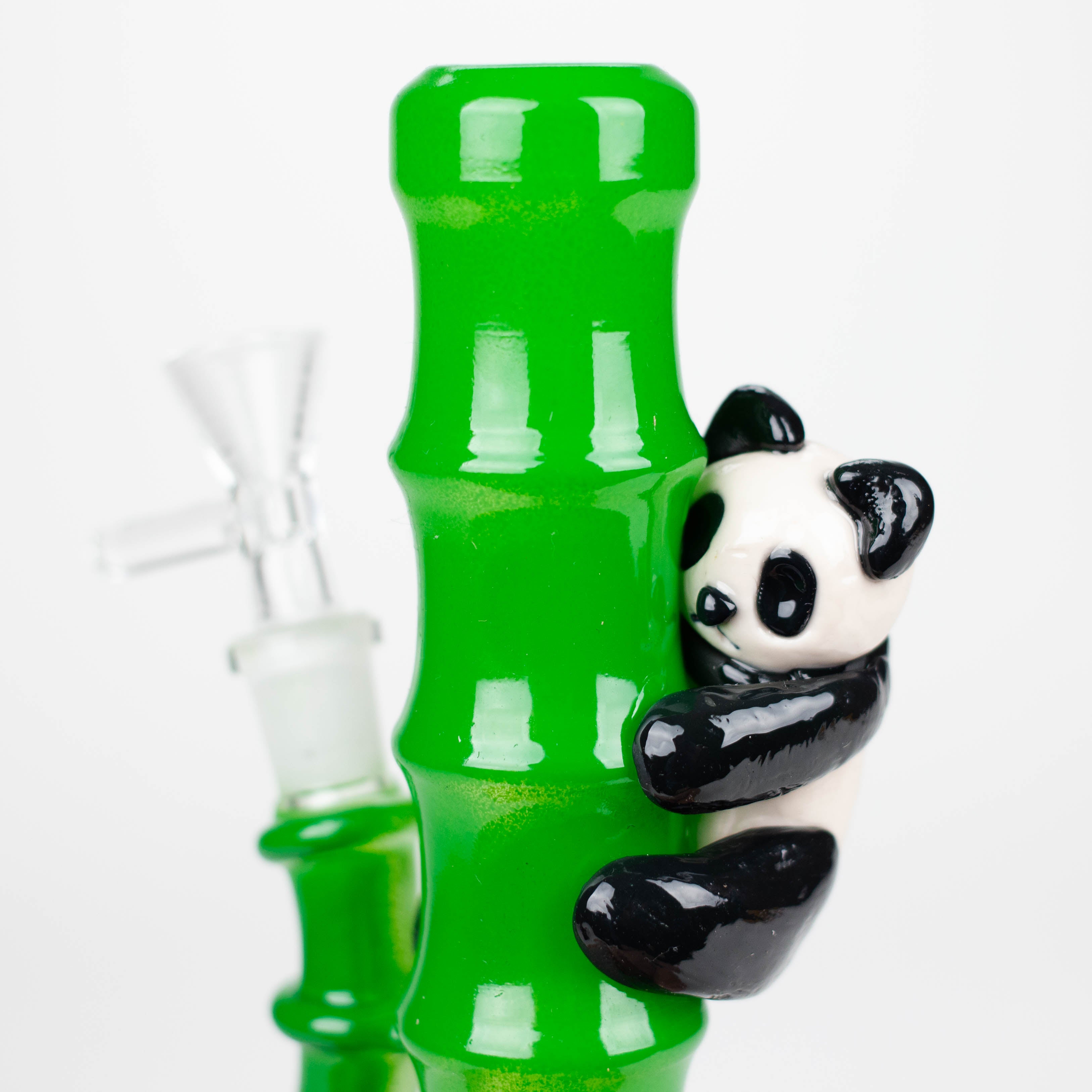 6.5" Glass Mini Bong With Panda Hanging Bamboo_1