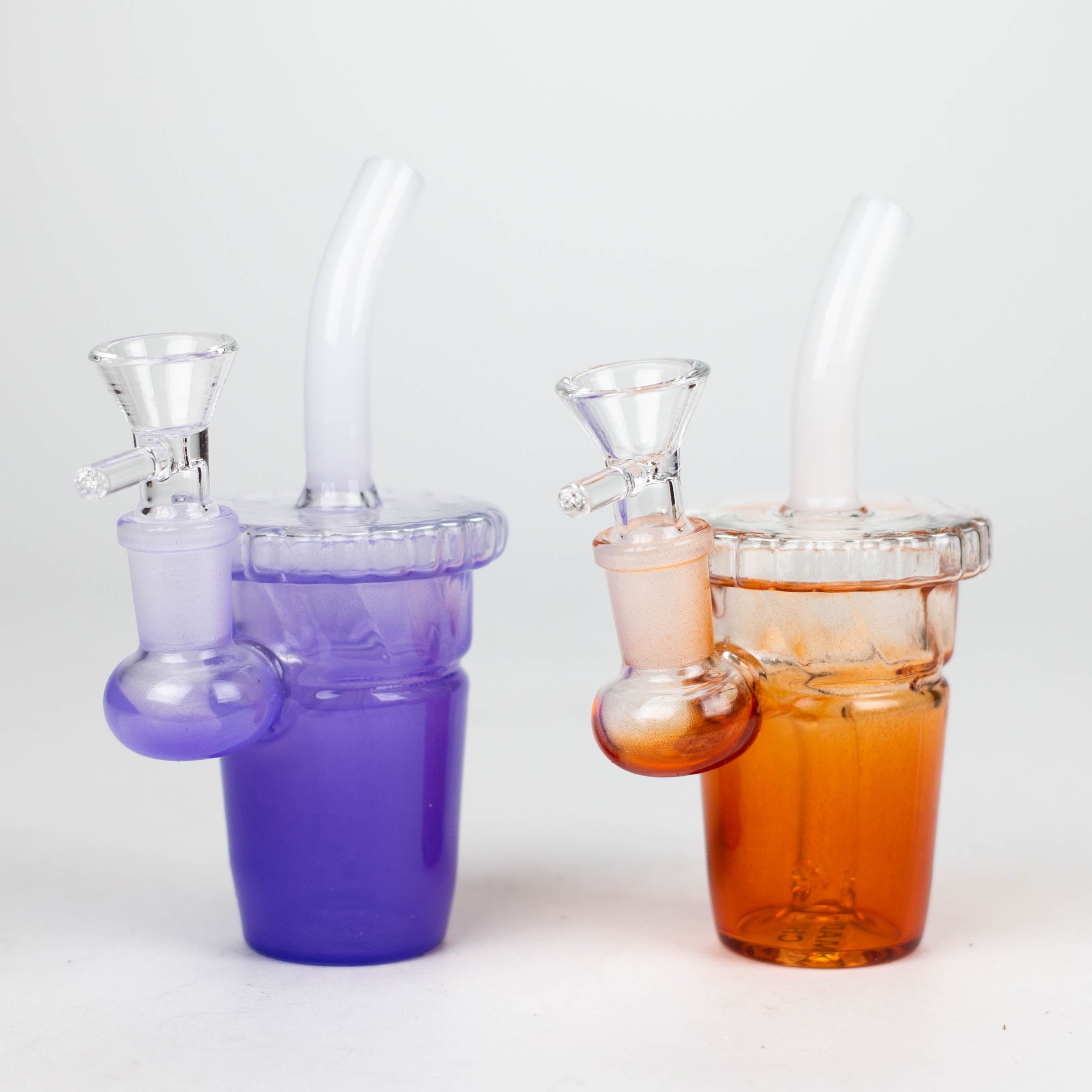 5.5&quot; Cup Water Bong With Straw_0