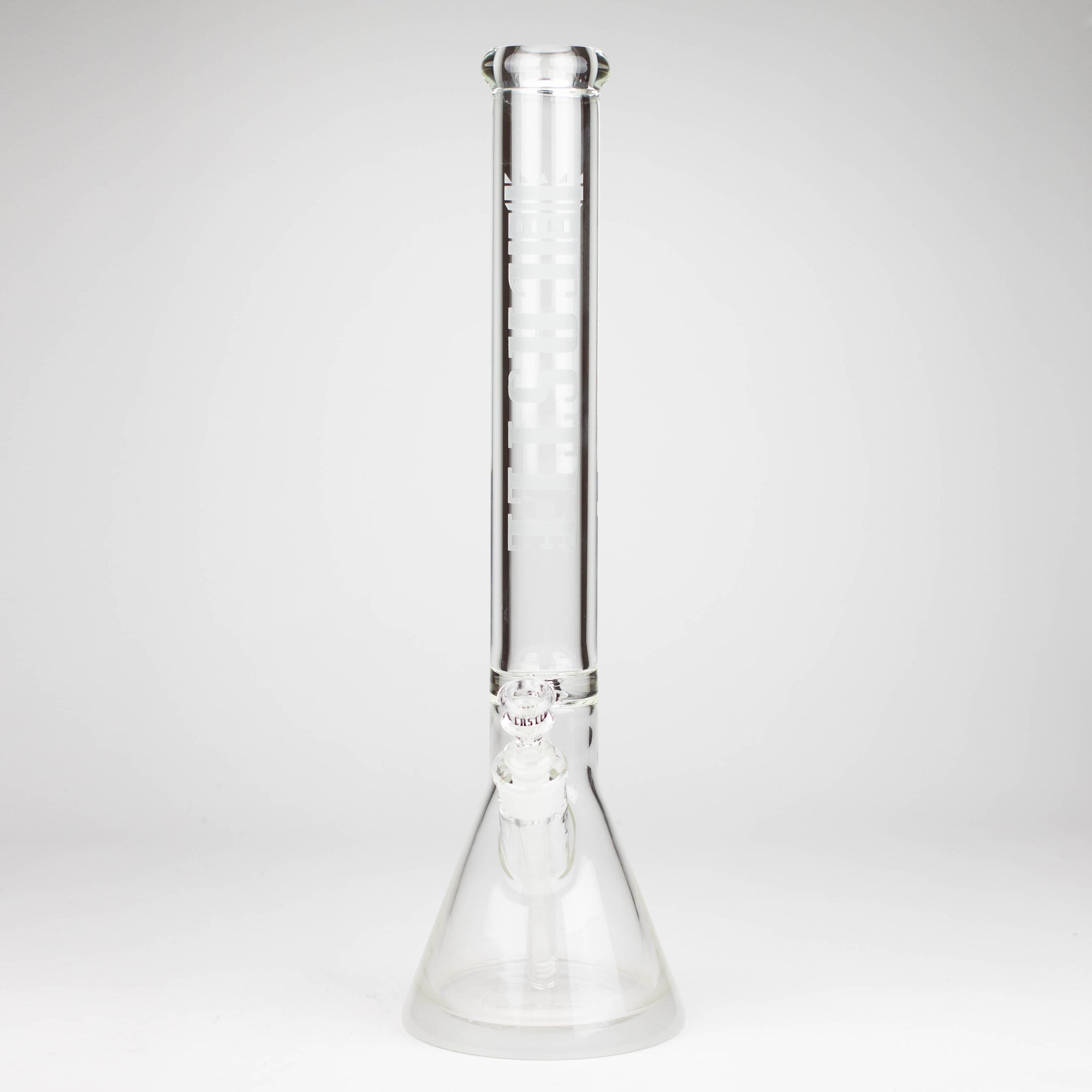 Castle Glassworks 18" Etched Logo Beaker Bong_2