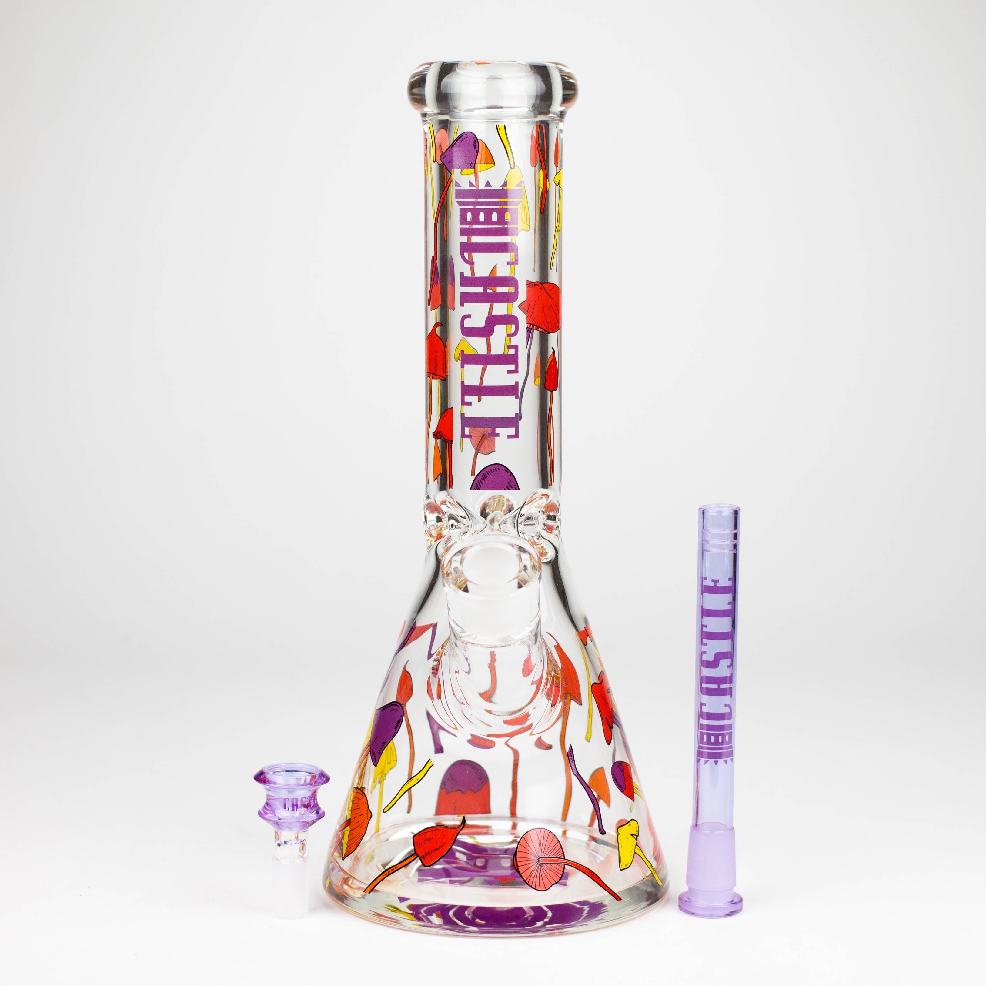 Castle Glassworks 12&quot; Shroomie Beaker Bong_7