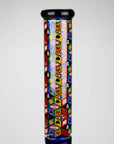 17" Color Accented 7mm Glass Bong With Poker Design_8