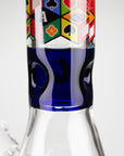 17" Color Accented 7mm Glass Bong With Poker Design_9