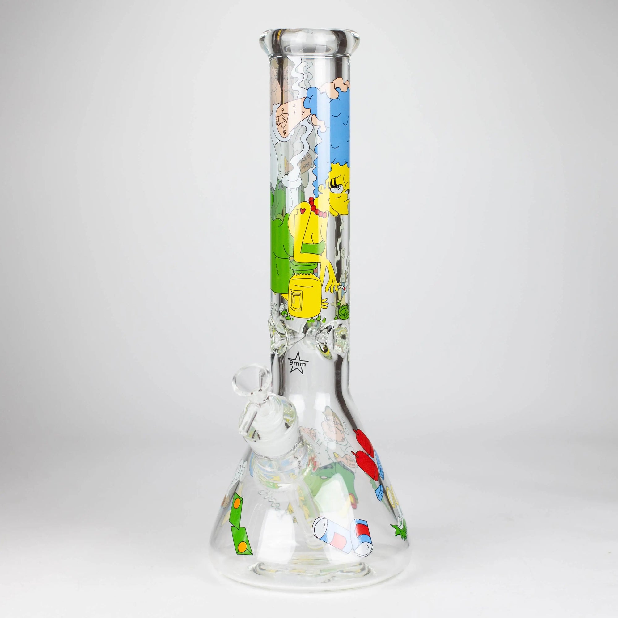 14" Cartoon Bong 9mm Thick Glass_8