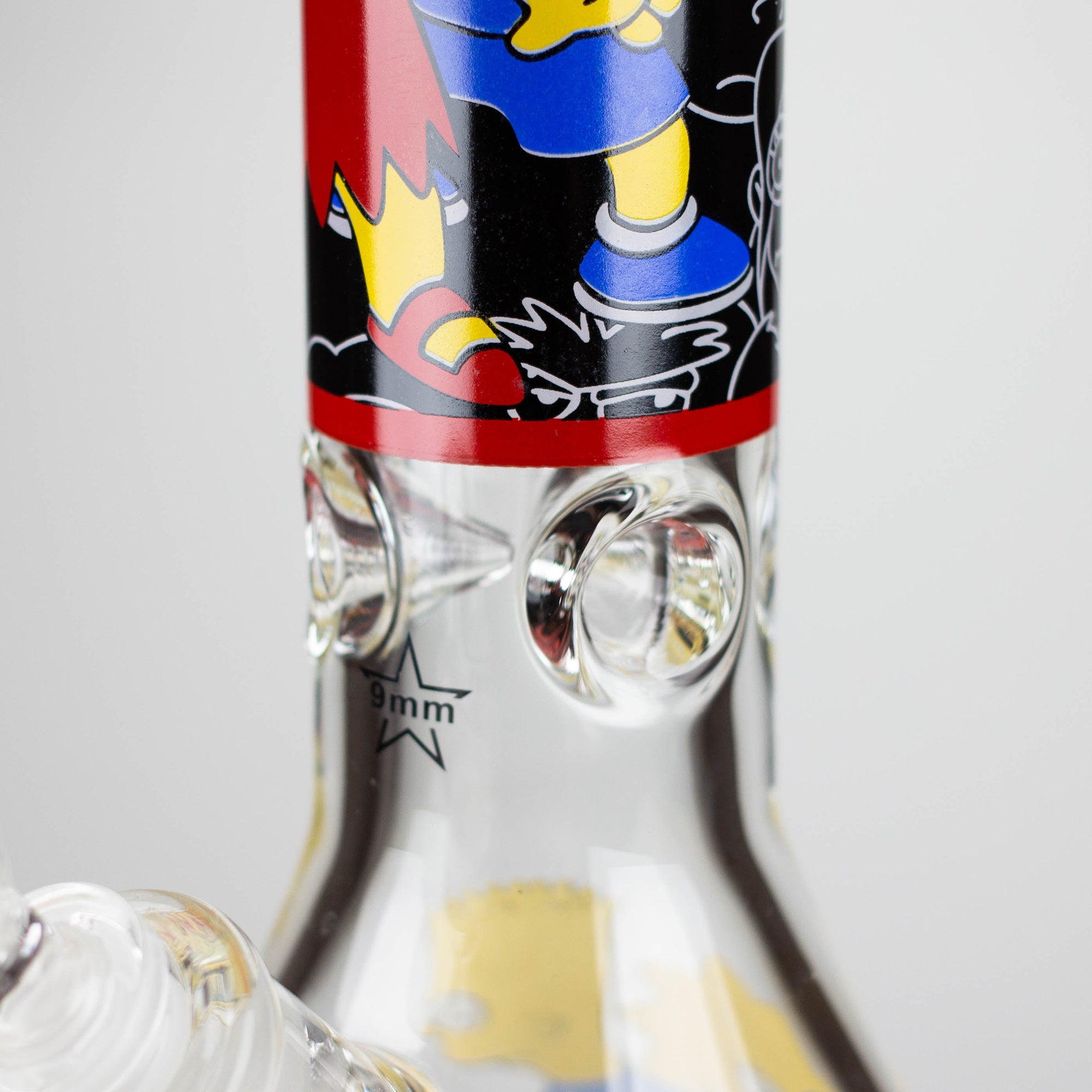 14&quot; Cartoon 9mm Glass Beaker Bong_1
