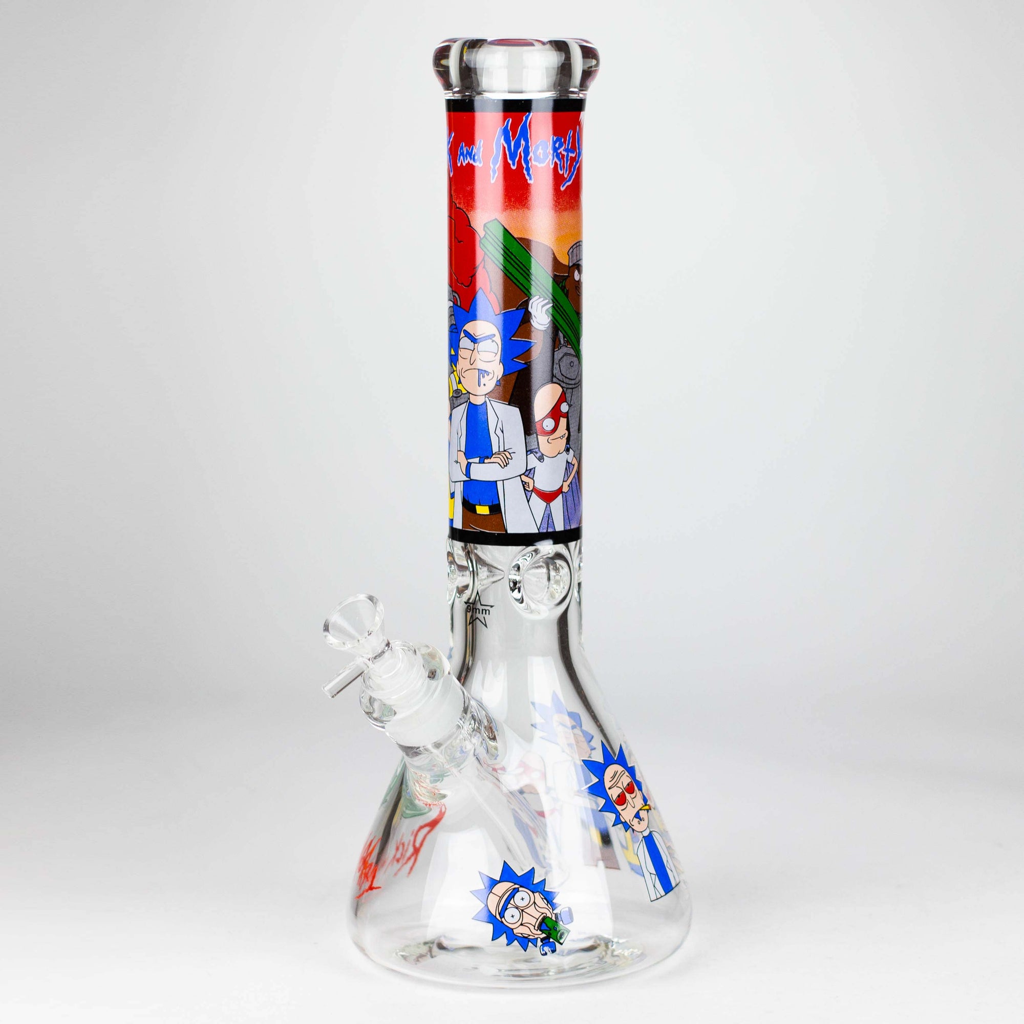 14&quot; Cartoon 9mm Glass Beaker Bong_6