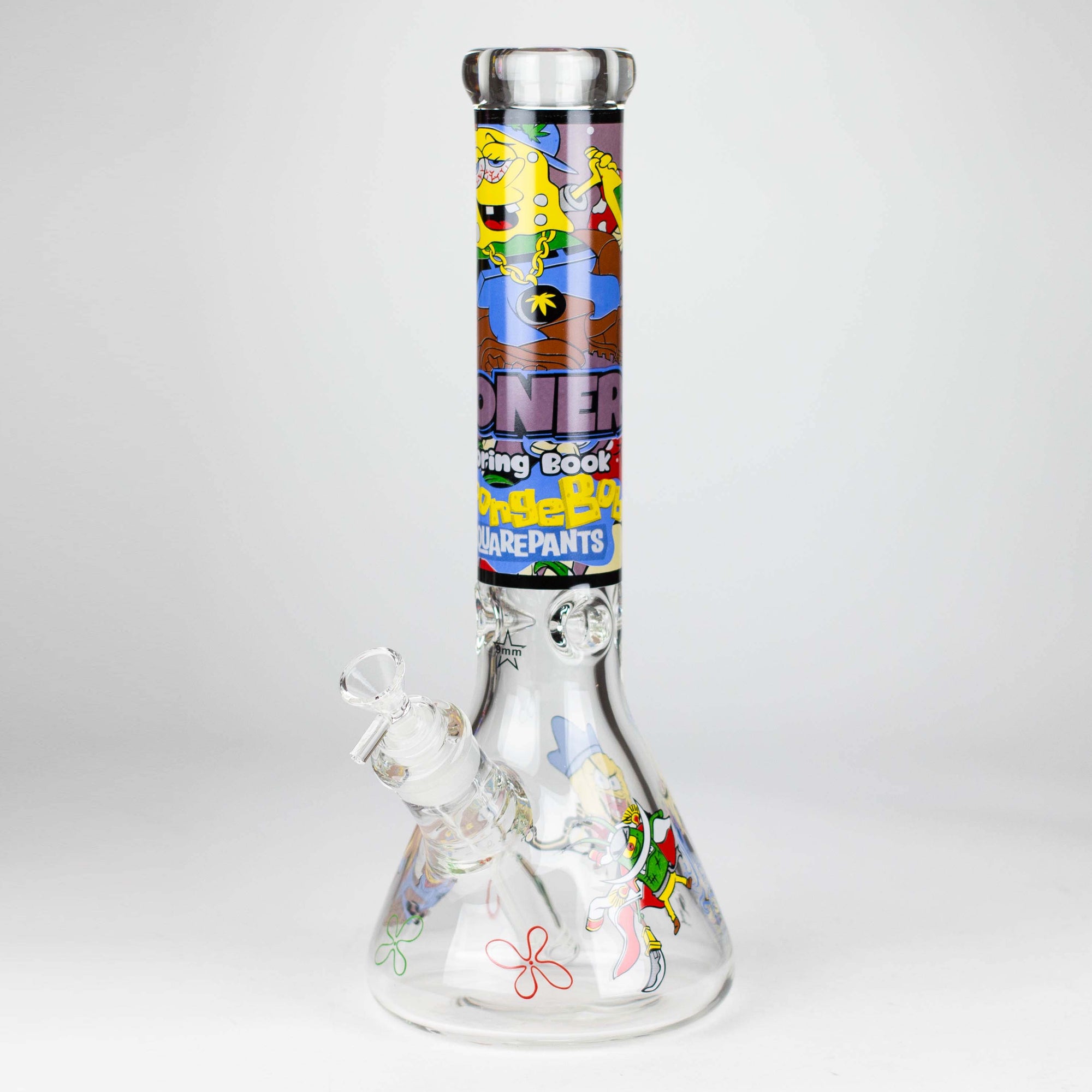 14&quot; Cartoon 9mm Glass Beaker Bong_7