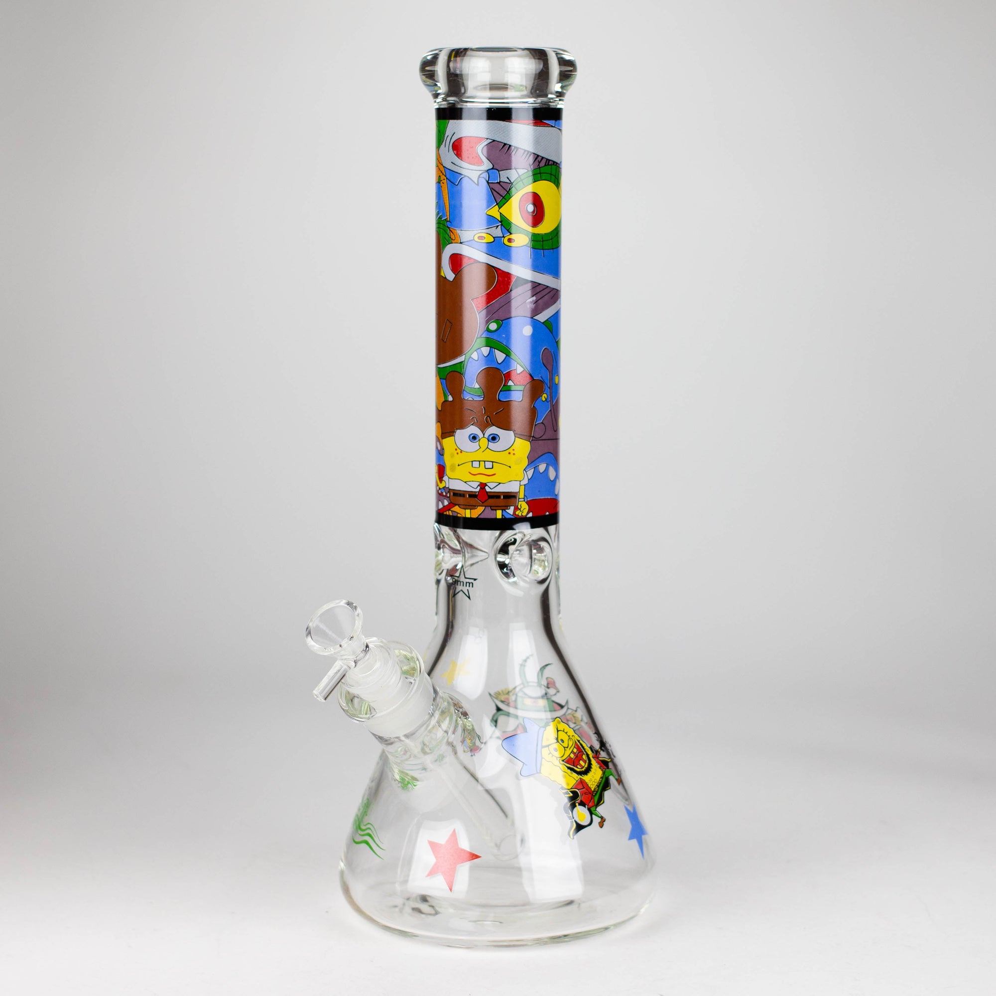 14&quot; Cartoon 9mm Glass Beaker Bong_8