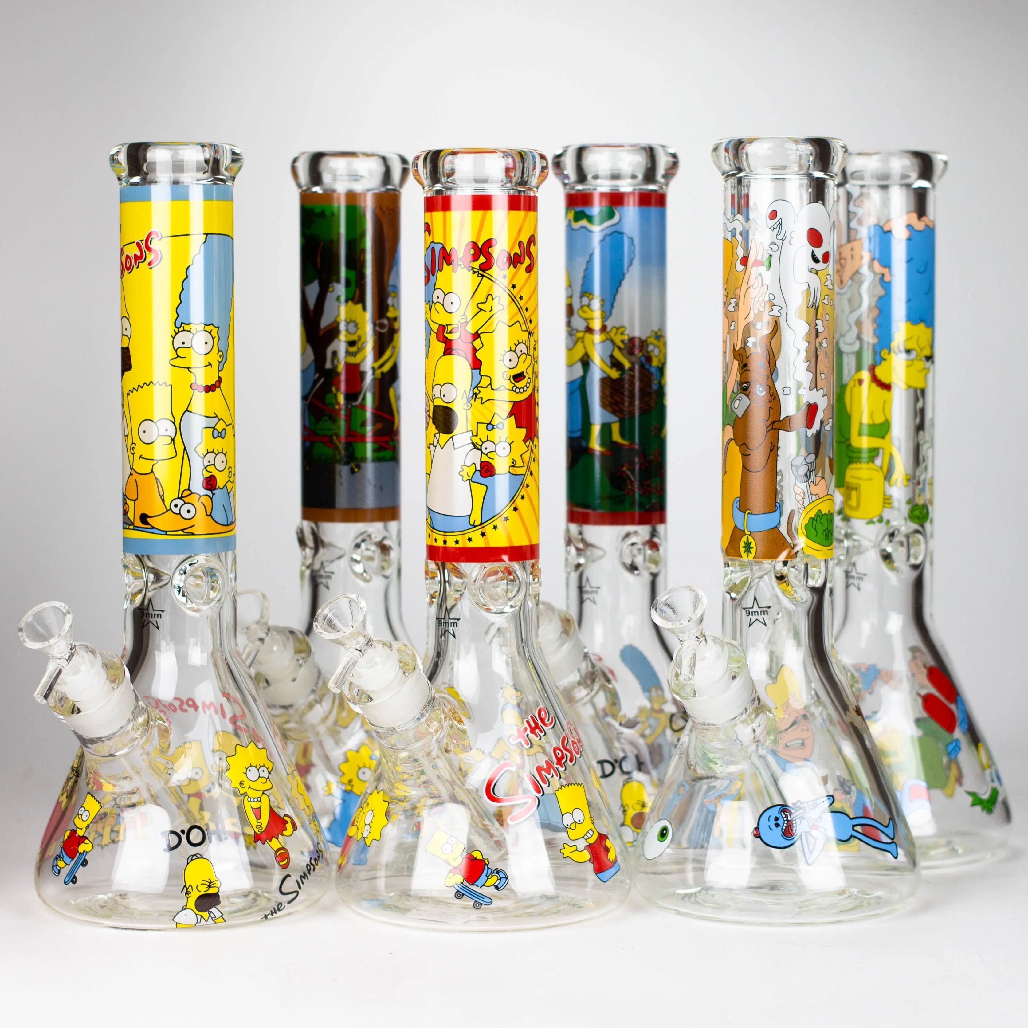 14" Cartoon Bong 9mm Thick Glass_0