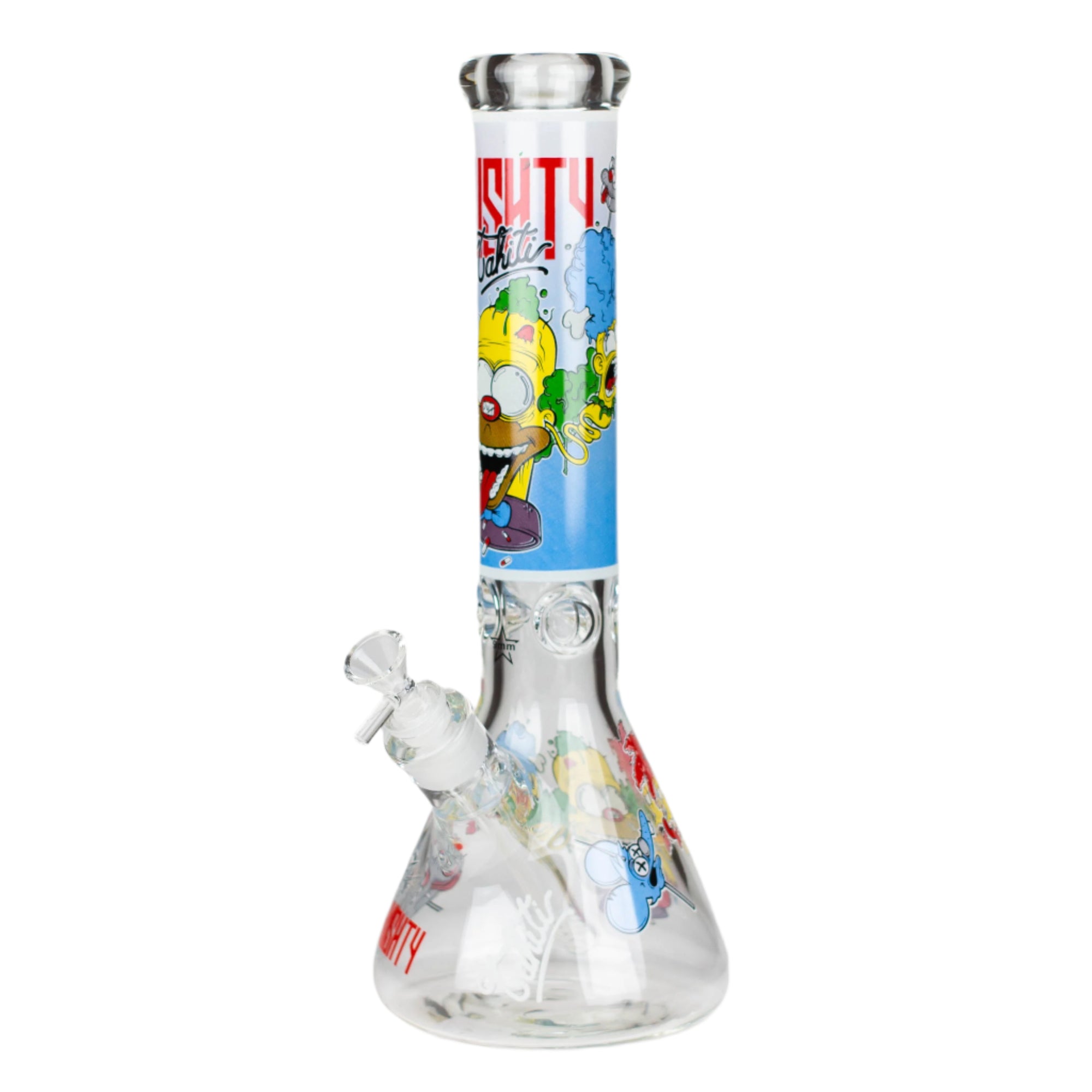 14" Cartoon Glow In The Dark Glass Bong 9mm_7