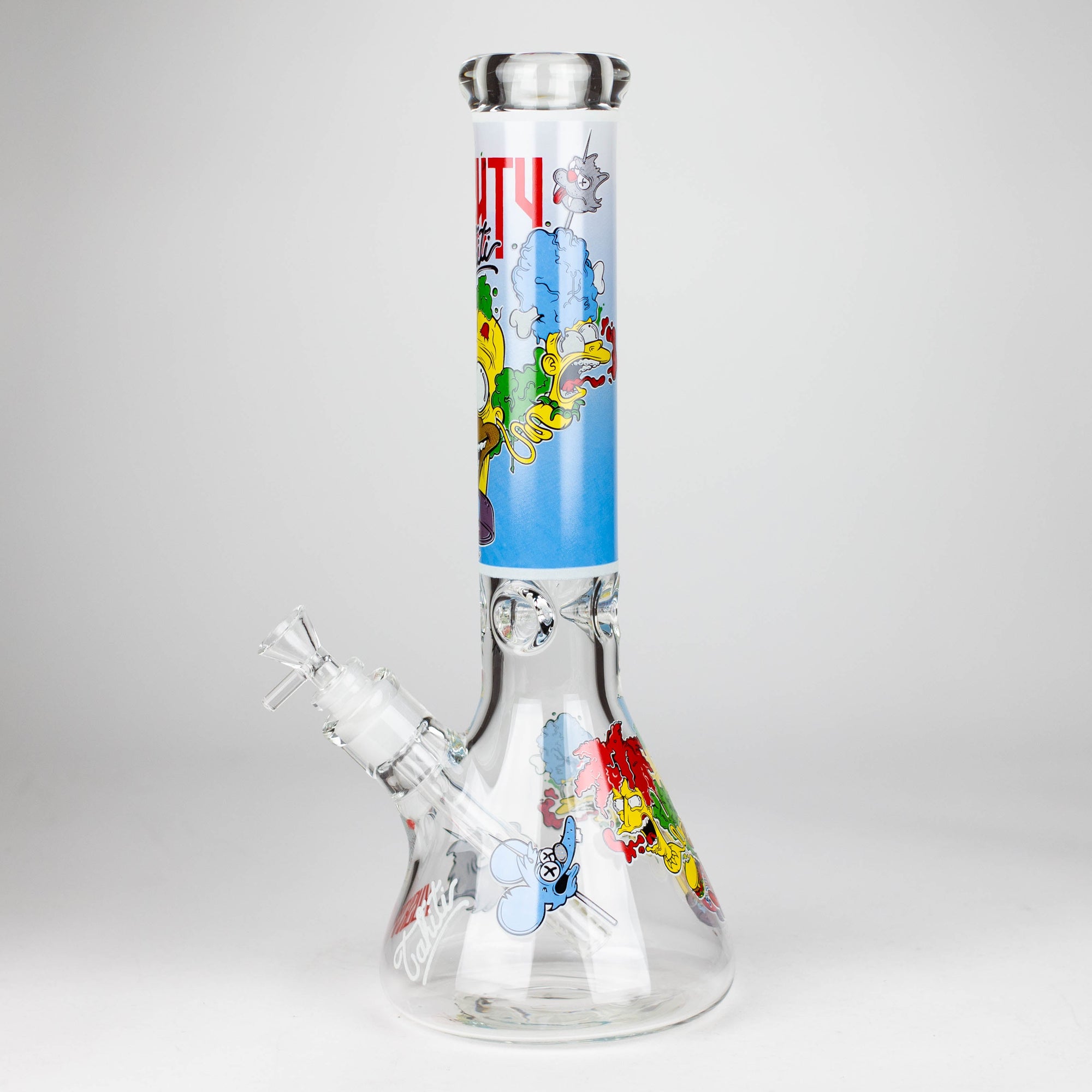 14" Cartoon Glow In The Dark Glass Bong 9mm_13