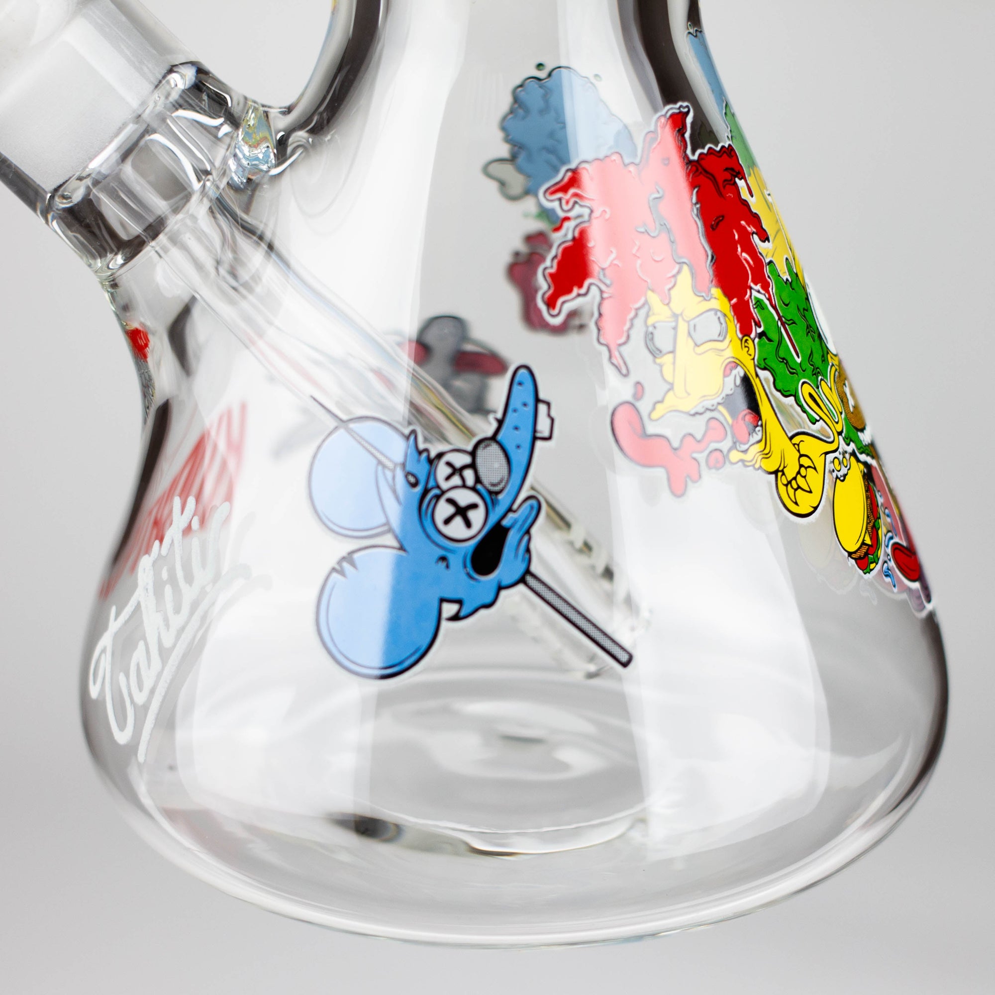 14" Cartoon Glow In The Dark Glass Bong 9mm_4