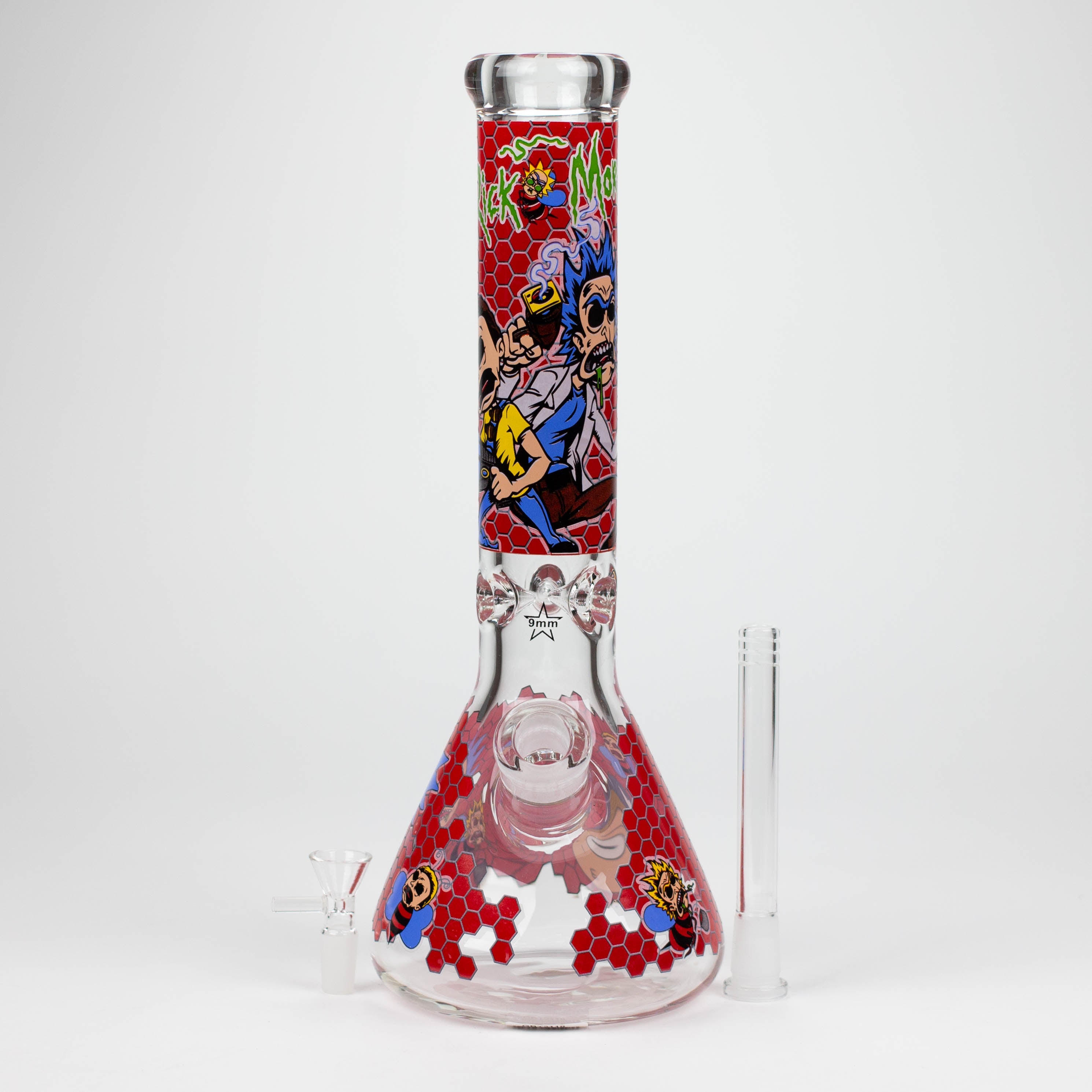 14&quot; RM Cartoon 9mm Glass Water Bong_11