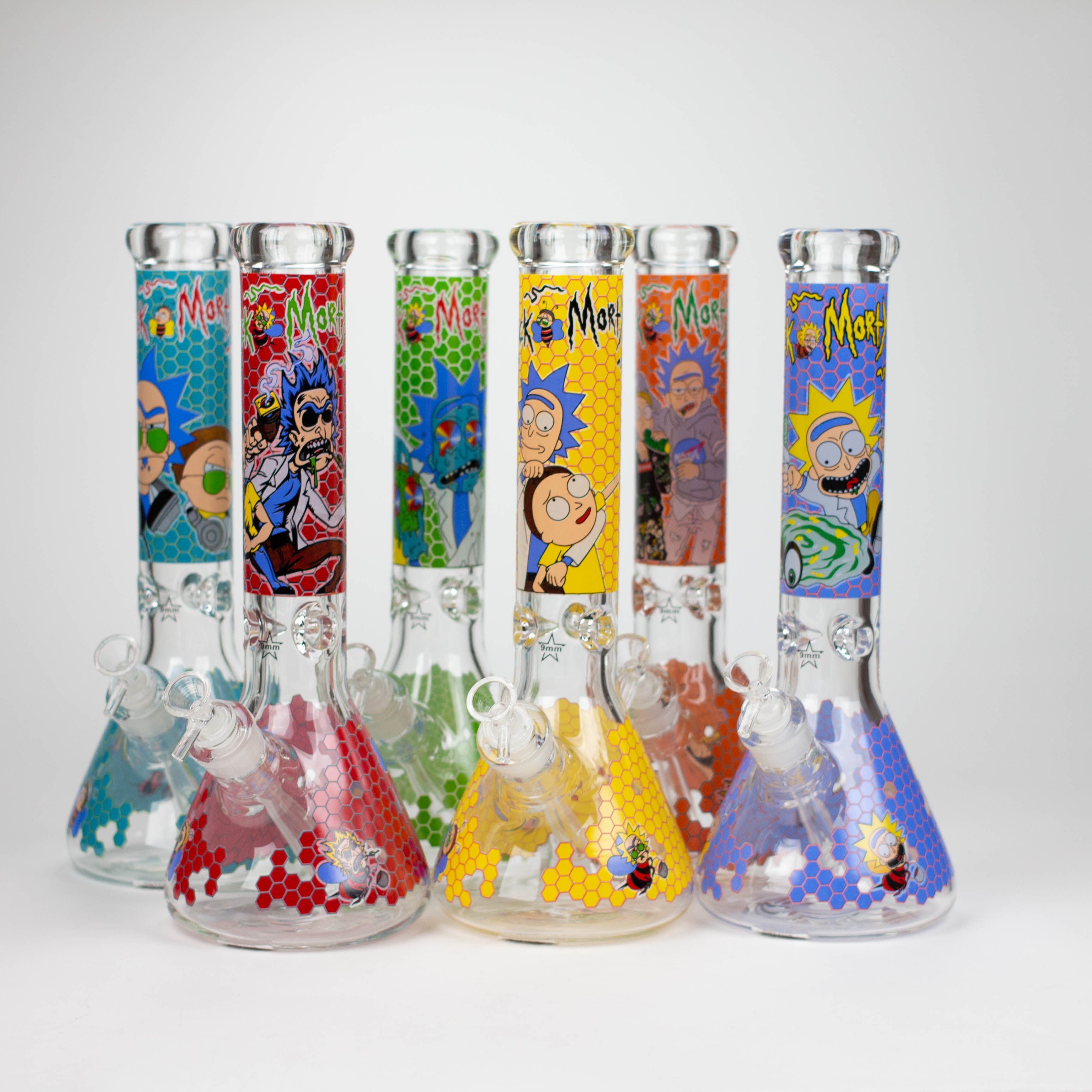 14&quot; RM Cartoon 9mm Glass Water Bong_0